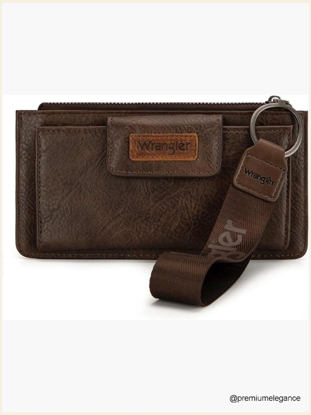 Wristlet Wallet with Card Slots and Coin Purse RFID Zipper Clutch